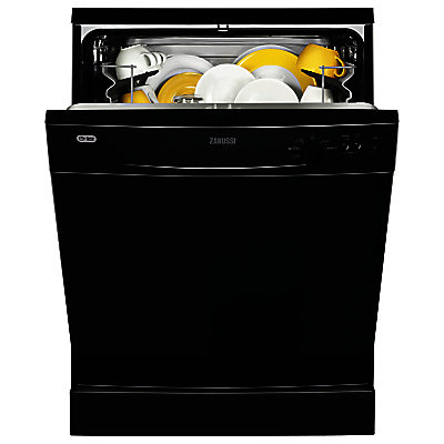 Zanussi ZDF21001NA Freestanding Dishwasher, Black Zanussi ZDF21001NA Freestanding Dishwasher, Black